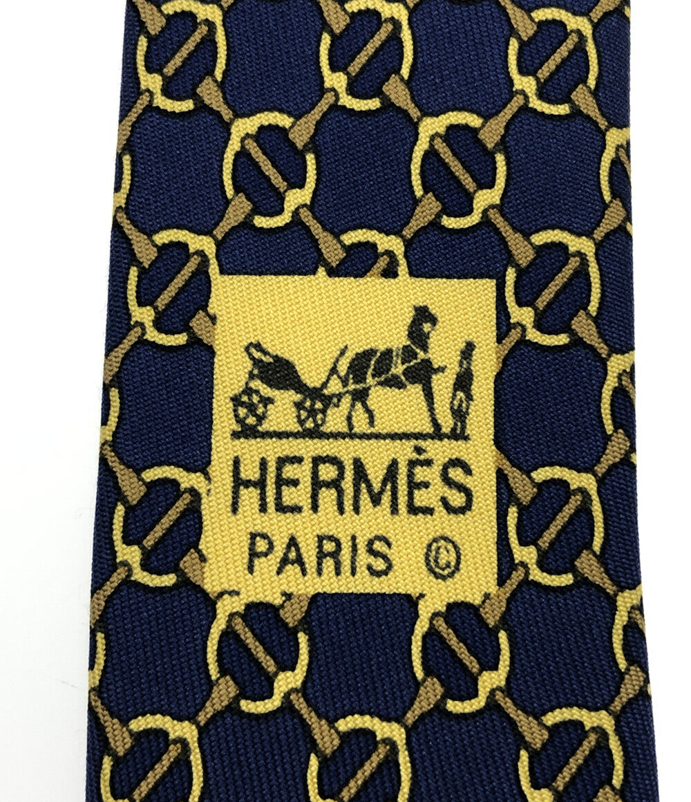 エルメス  ネクタイ シルク100％ 総柄      レディース  (複数サイズ) HERMES