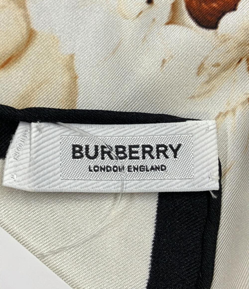 バーバリー スカーフ シルク100% 花柄 レディース BURBERRY