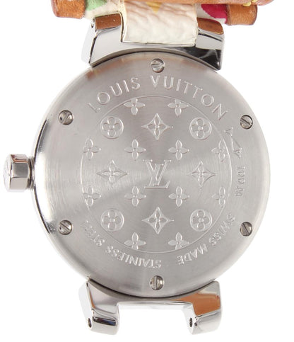 LOUIS VUITTON 腕時計 村上隆氏コラボ タンブール ラブ クオーツ シルバー Q12130 レディース ルイ・ヴィトン