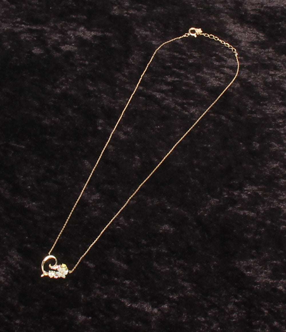 美品 Samantha Tiara ネックレス K18 ハートモチーフ フラワーモチーフ レディース サマンサティアラ