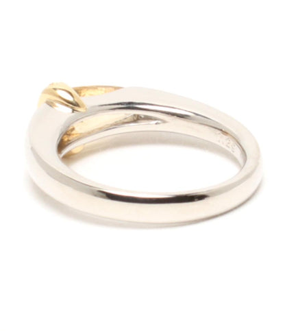 美品 リング 指輪 K18 Pt900 トパーズ 1.29ct ダイヤ 0.03ct レディース SIZE 12号