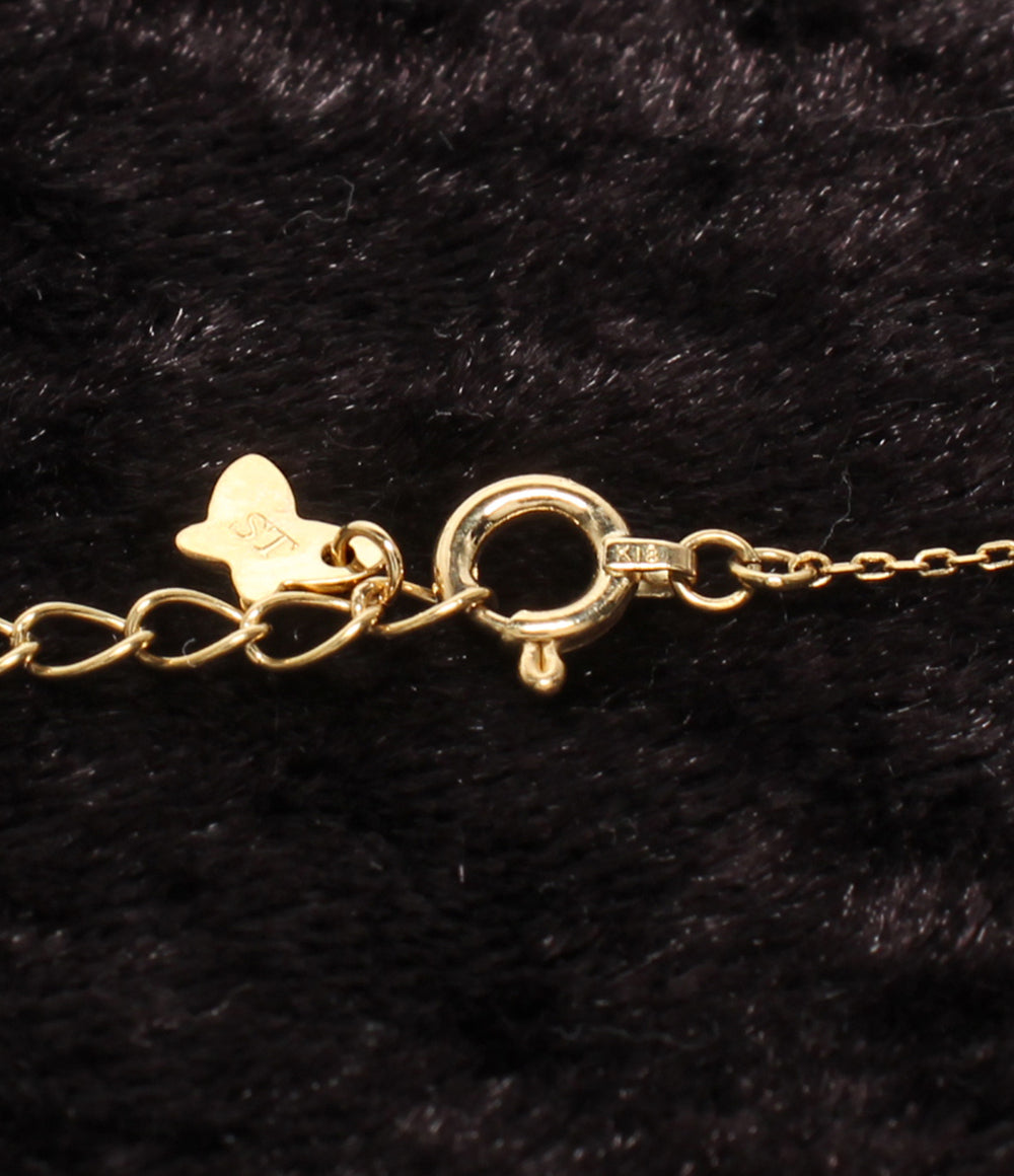 美品 Samantha Tiara ネックレス K18 ハートモチーフ フラワーモチーフ レディース サマンサティアラ