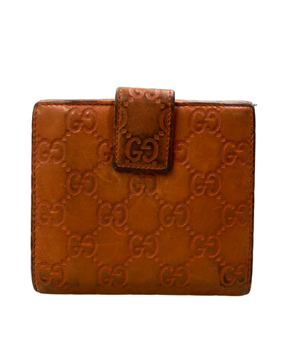 GUCCI ダブルホック 二つ折り財布 グッチシマ 257015 493075 レディース グッチ