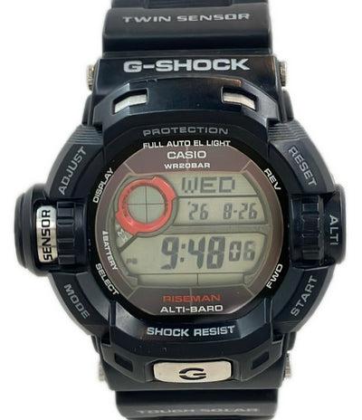美品 CASIO 腕時計 ライズマン RISEMAN G-SHOCK ソーラー G-9200 メンズ カシオ