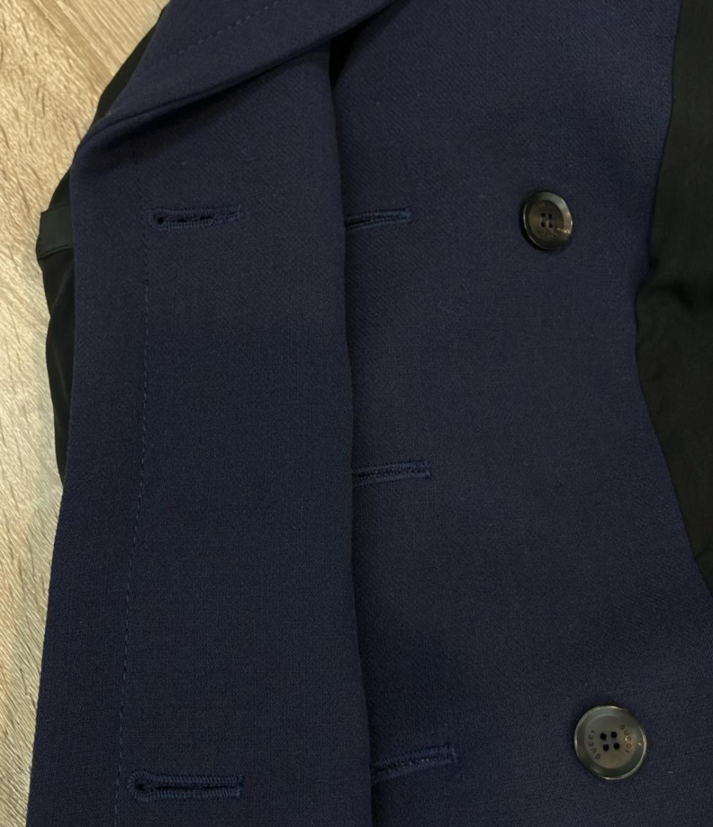 GUCCI ピーコート チェスター ダブルブレスト  大きな襟 メタルボタン ミドル丈 14AW 355029 レディース SIZE 42 (XL) グッチ
