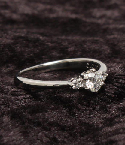 美品 リング 指輪 Pt900 ダイヤ 0.260ct 0.048ct レディース SIZE 11号