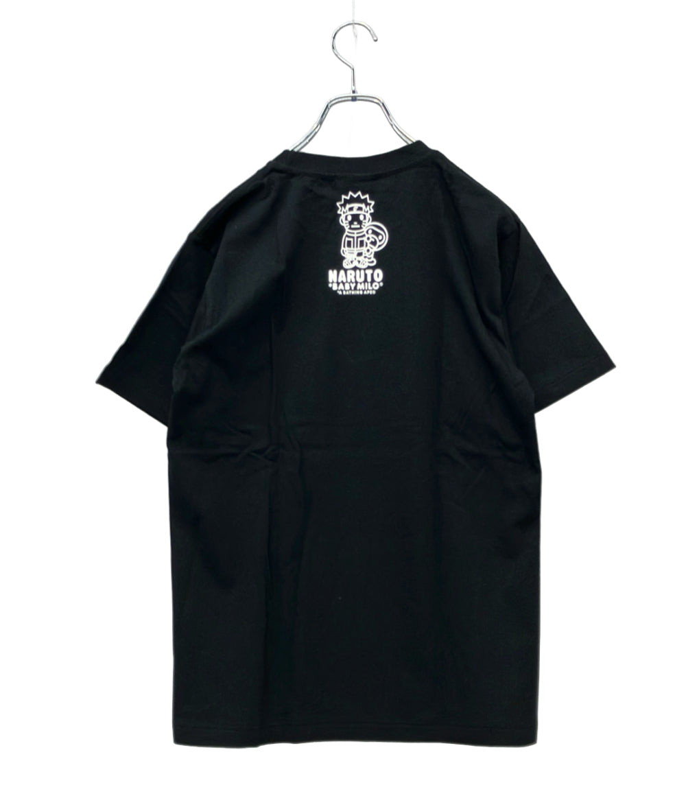 美品 A BATHING APE 半袖Tシャツ NARUTO -ナルト- 疾風伝 BAPE x Naruto Milo #3 Tee Black メンズ SIZE S アベイシングエイプ
