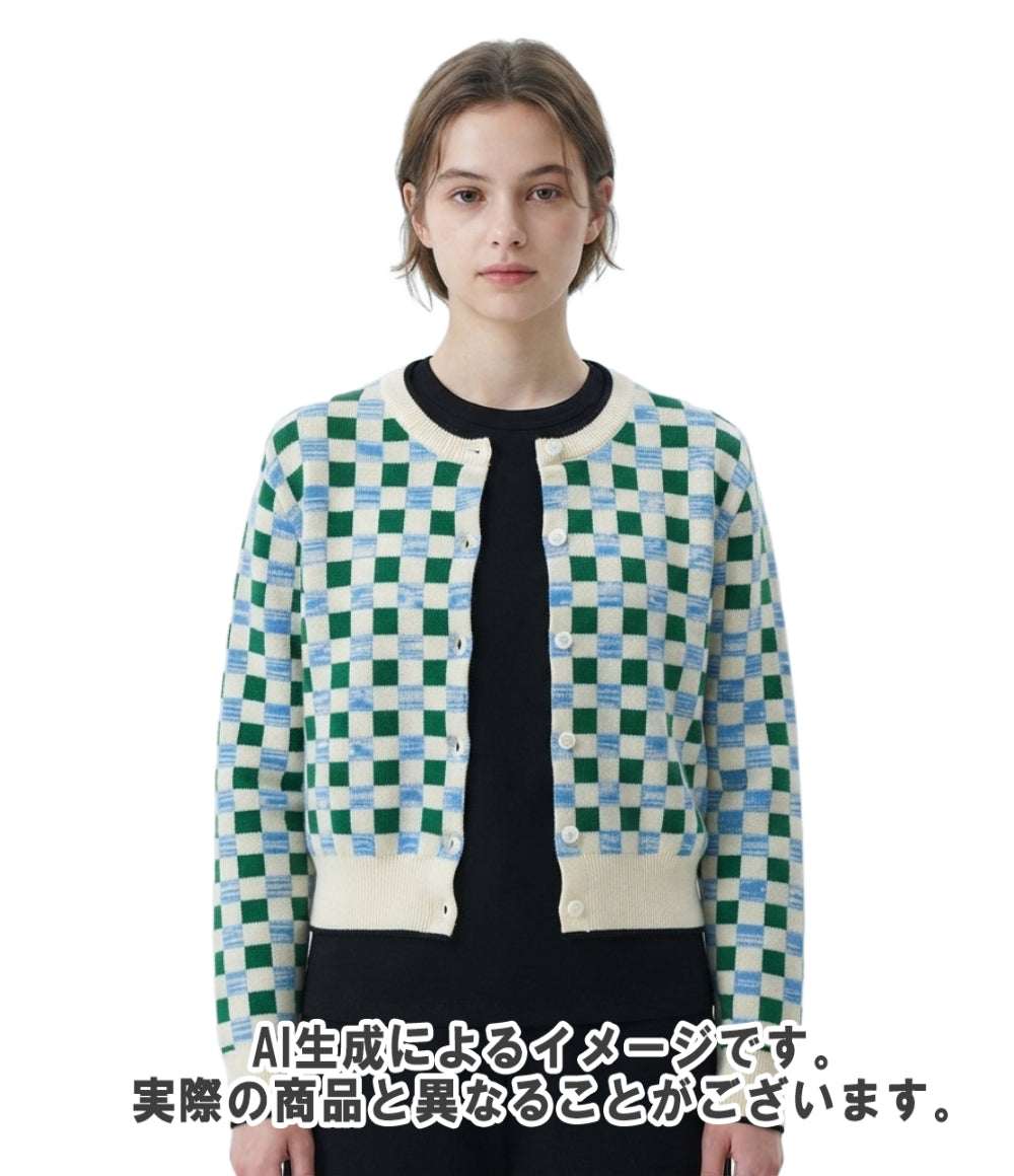美品 Miu Miu 長袖ニットカーディガン 0000ET-Z05XT レディース SIZE 40 ミュウ ミュウ