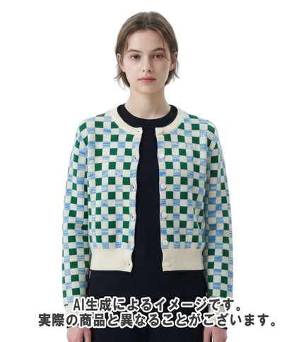 美品 Miu Miu 長袖ニットカーディガン 0000ET-Z05XT レディース SIZE 40 ミュウ ミュウ