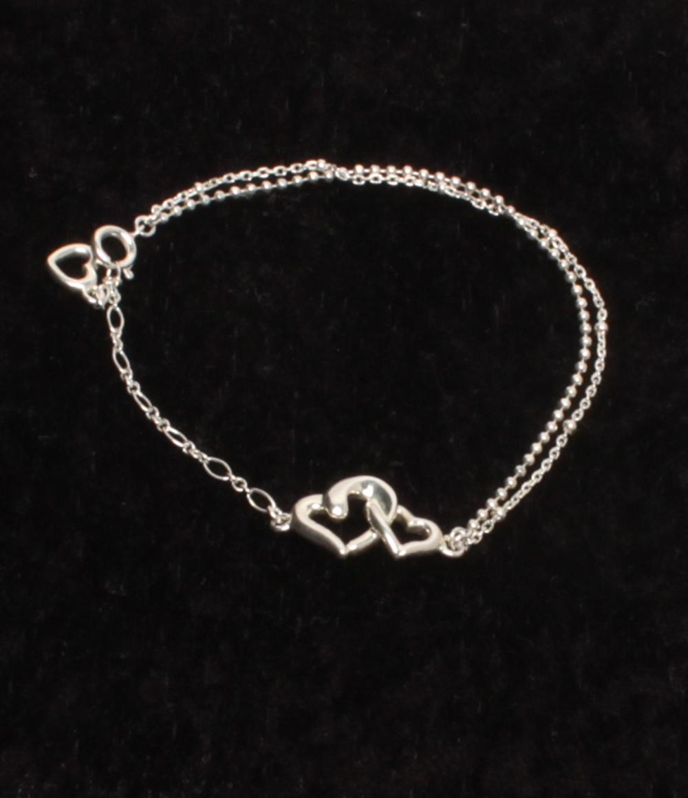 4℃ ブレスレット SV ハートモチーフ ボールチェーン レディース ヨンドシー