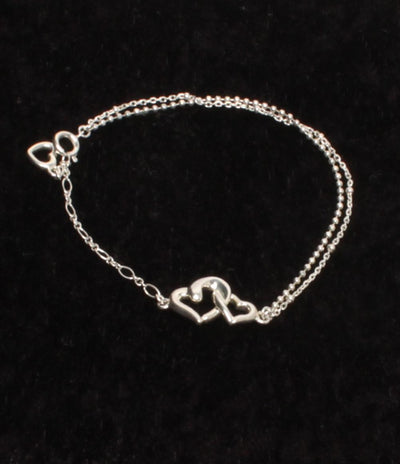 4℃ ブレスレット SV ハートモチーフ ボールチェーン レディース ヨンドシー