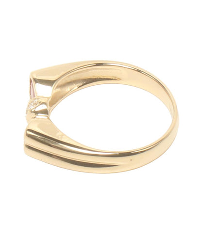 美品 ピエールカルダン リング 指輪 K18 ルビー リボン レディース Pierre Cardin