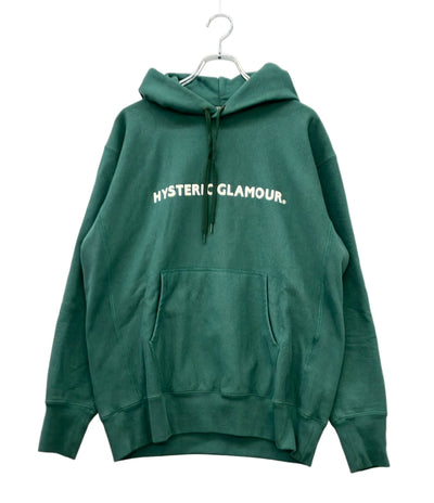 HYSTERIC GLAMOUR パーカー HYS LOGO グリーン ストリート ヘヴィウエイト スウェット 02253CF09 メンズ SIZE XL ヒステリックグラマー