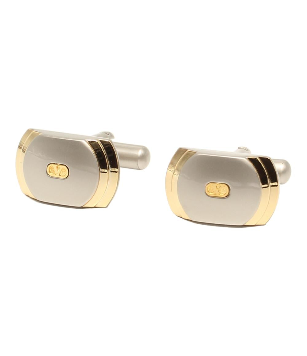 美品 ヴァレンティノ・ガラヴァーニ タイピン タイバー カフス ロゴ 2点セット メンズ Valentino Garavani