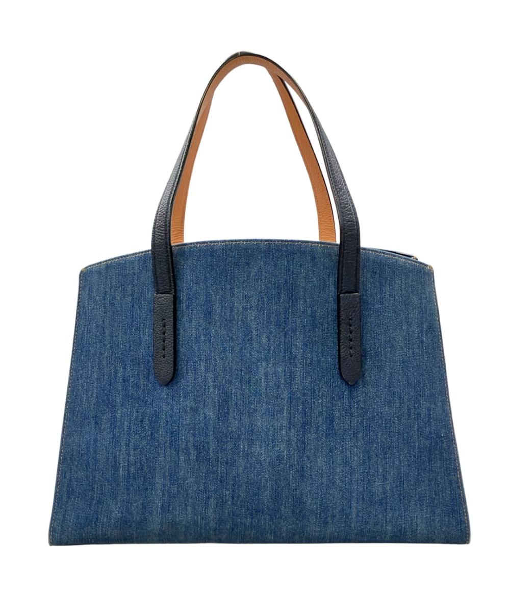 COACH トートバッグ ショルダー 2way デニム ブルー 【公式通販】