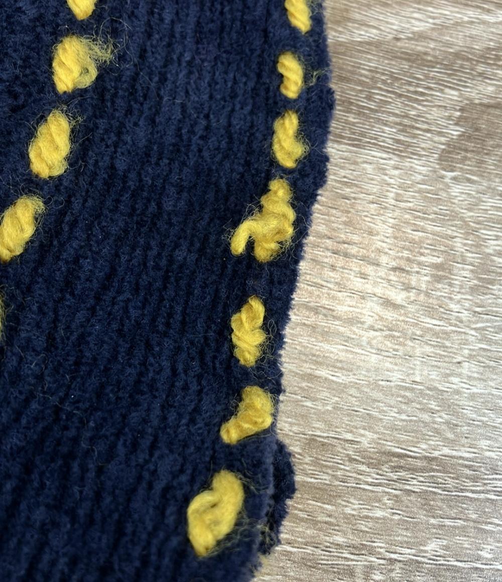 PHINGERIN 長袖カーディガン ニット ナイロン混 スプリング デニムジャケット風手編み PG1 Knit PD-212-KN-041 メンズ SIZE L フィンガリン