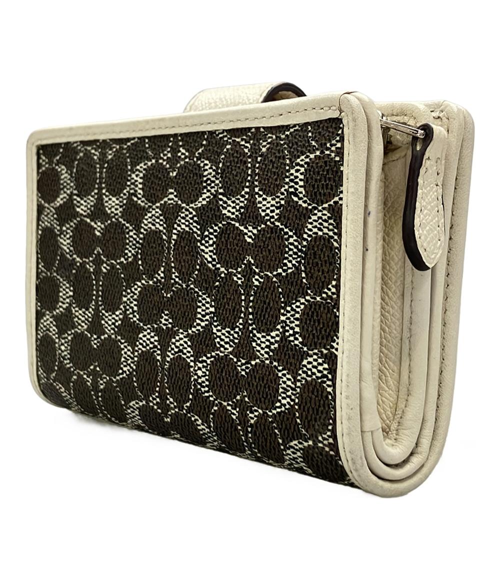 コーチ 二つ折り財布 ミニシグネチャー レディース COACH