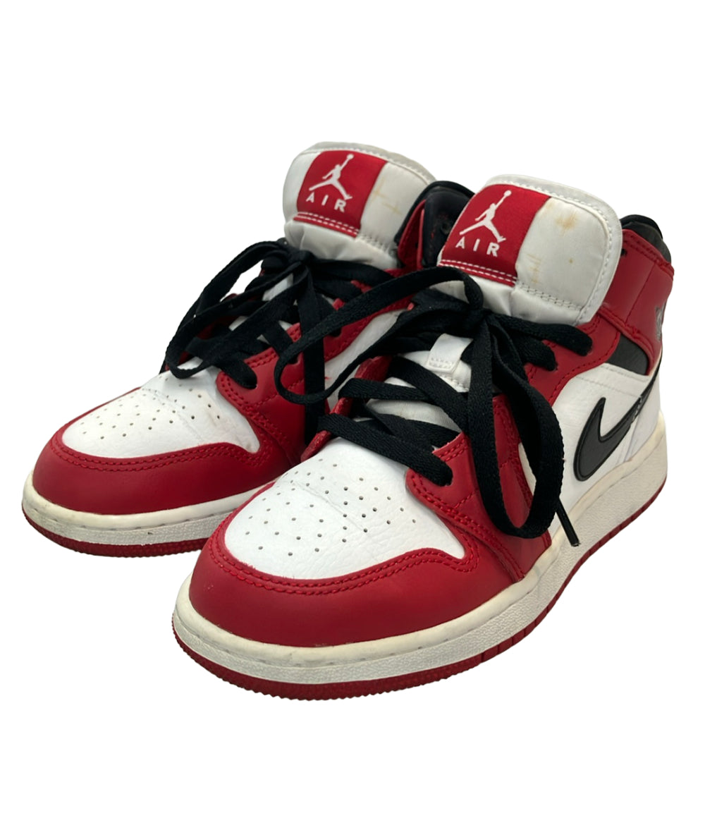 NIKE ミドルカットスニーカー エアジョーダン 1 ミッド GS 554725-173 レディース SIZE 23.5 ナイキ