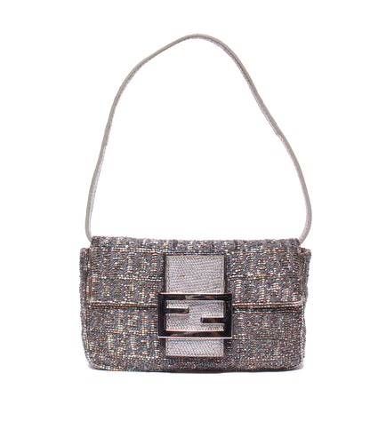 FENDI ショルダーバッグ ハンドバッグ 肩掛け ビーズ マイクロマンマバケット レディース フェンディ