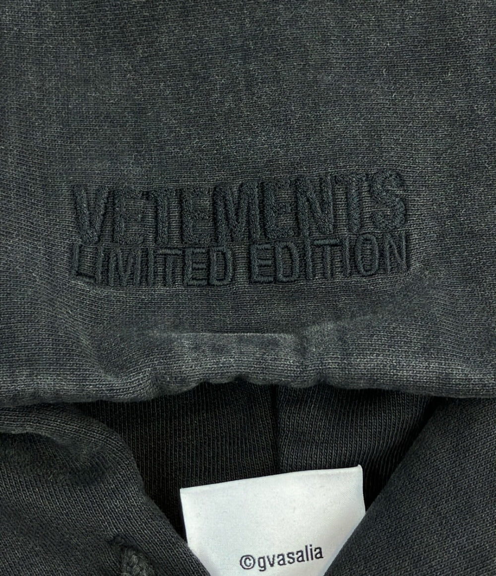 美品 ヴェトモン Hello My Name is VETEMENS オーバーサイズパーカー メンズ SIZE S VETEMENTS