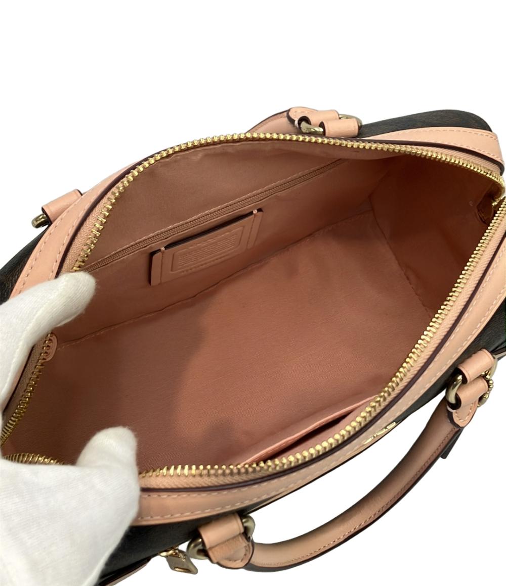 美品 COACH 2way ハンドバッグ ショルダーバッグ 斜め掛け シグネチャー 83607 レディース コーチ