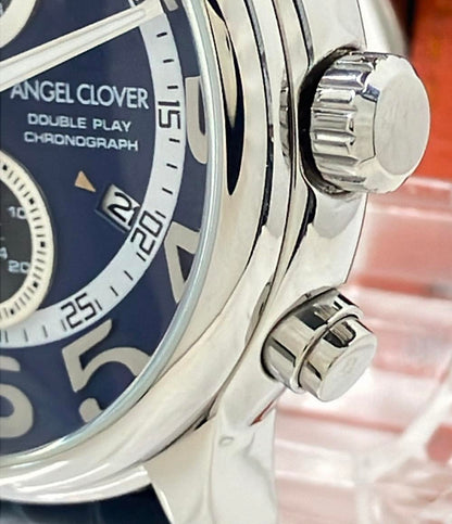 エンジェルクローバー 腕時計 クオーツ ブルー DP44 メンズ Angel Clover