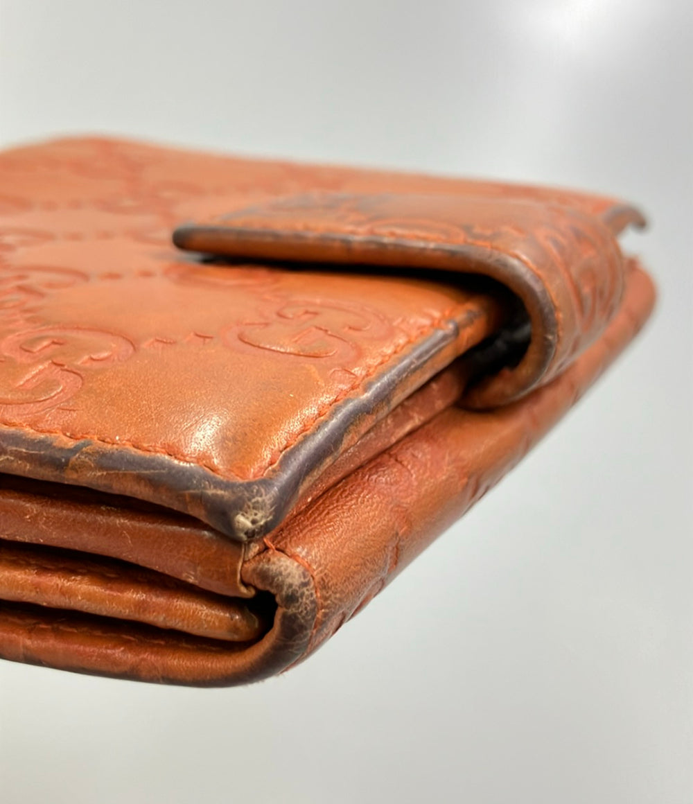 GUCCI ダブルホック 二つ折り財布 グッチシマ 257015 493075 レディース グッチ
