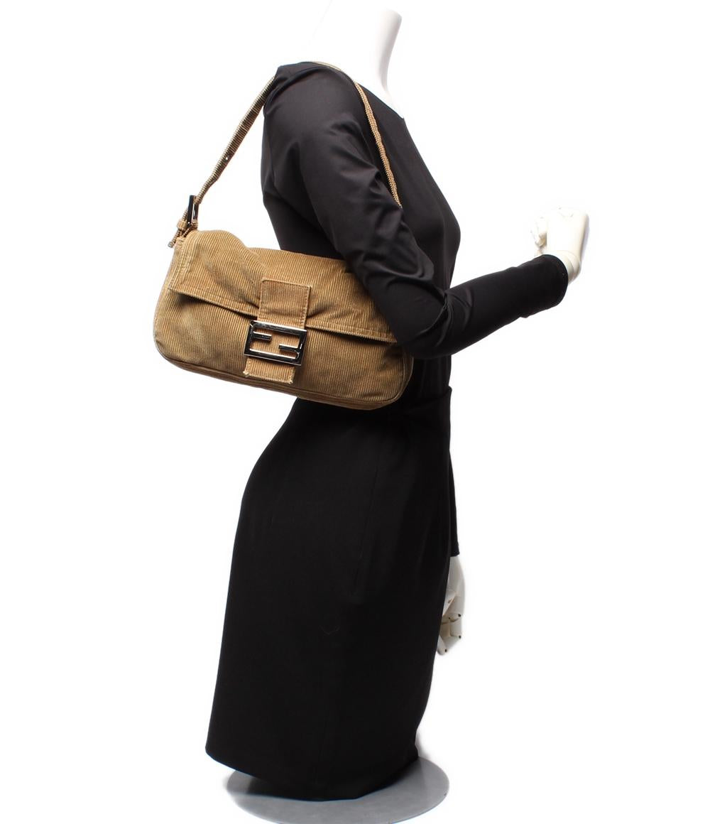 FENDI ハンドバッグ ショルダーバッグ 肩掛け コーデュロイ マンマ