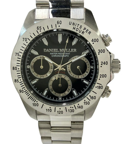 DANIEL MULLER 腕時計 クオーツ ブラック DM-2003 メンズ ダニエル・ミューラー
