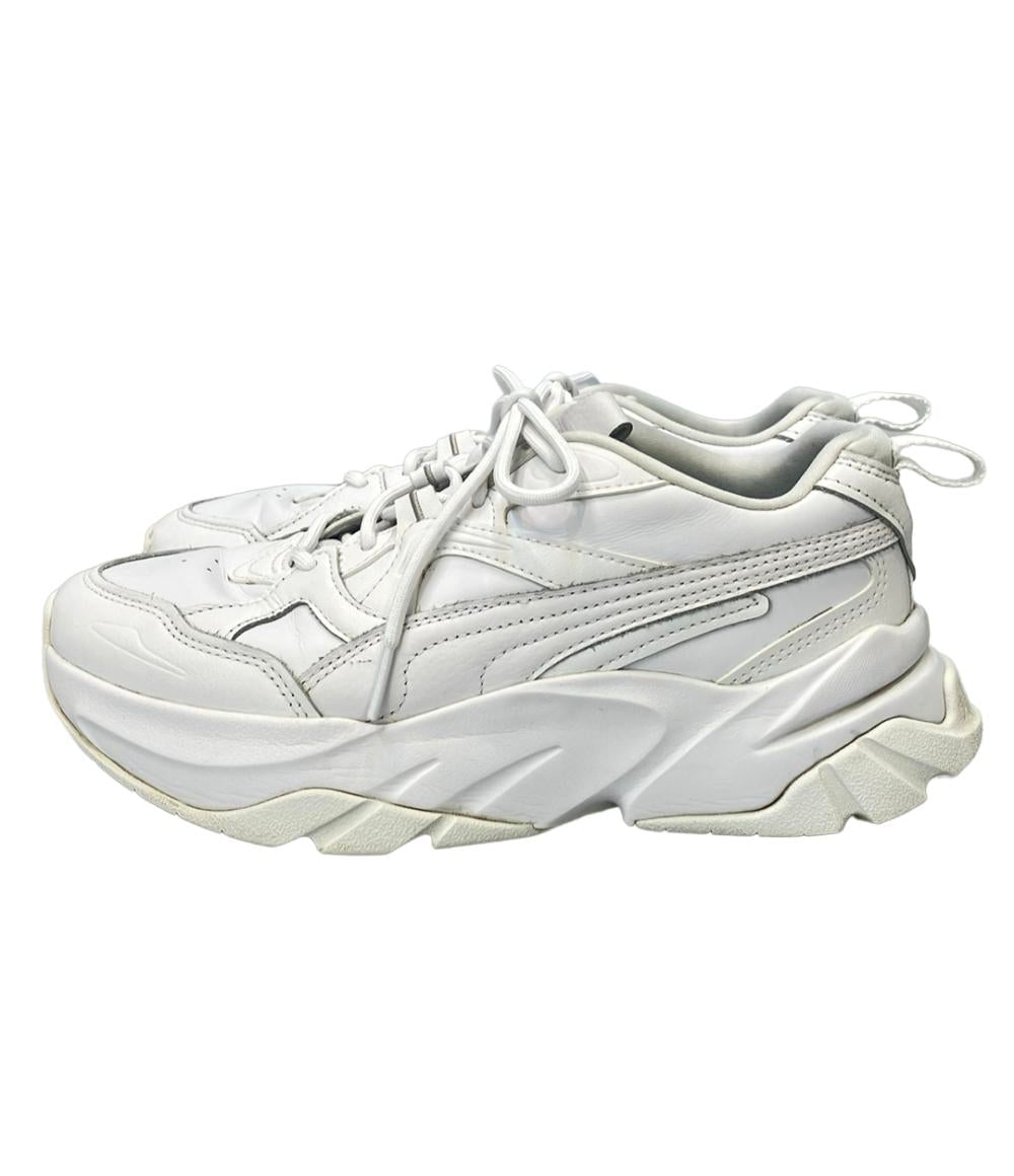 PUMA ローカット厚底スニーカー ソフィール レザー 398555-01 レディース SIZE 24.5 (L) プーマ