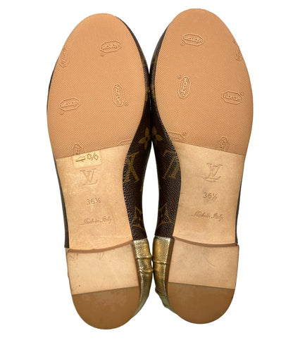 美品 LOUIS VUITTON モノグラムフラットシューズ SC 0220 M レディース SIZE 36 1/2 ルイ・ヴィトン