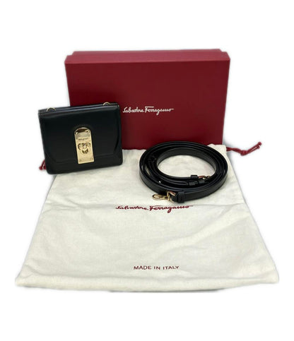サルバトーレフェラガモ 二つ折り財布 ショルダーウォレット ガンチーニ レディース Salvatore Ferragamo