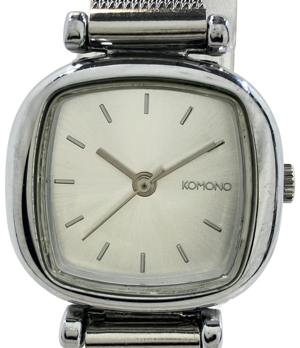 コモノ 腕時計 クオーツ シルバー レディース KOMONO