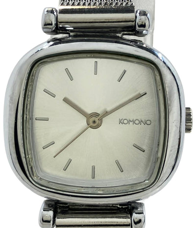 コモノ 腕時計 クオーツ シルバー レディース KOMONO