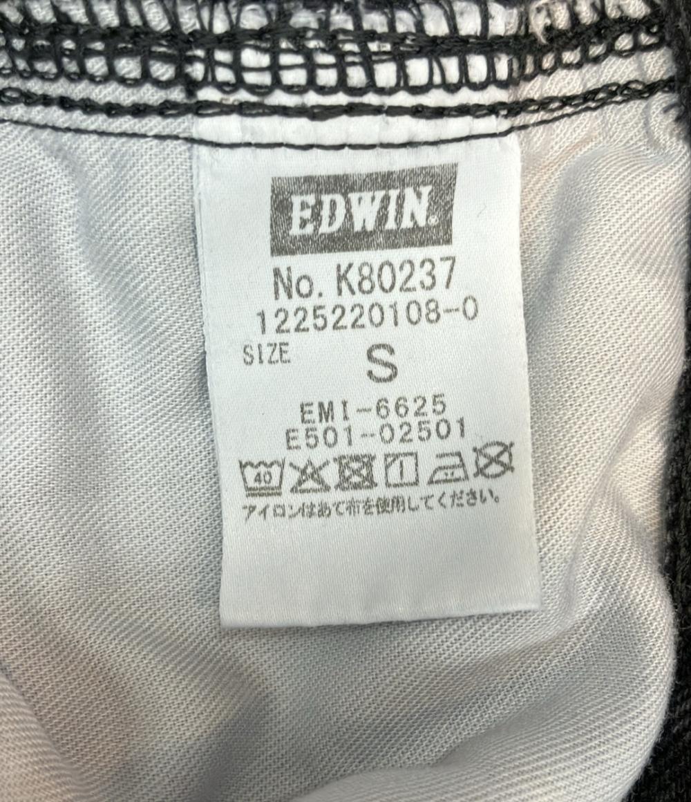 ETRE TOKYO EDWIN デニムパンツ ベルベット ワイド EDWINコラボ 1225220108-0 レディース SIZE S エトレトウキョウ エドウィン