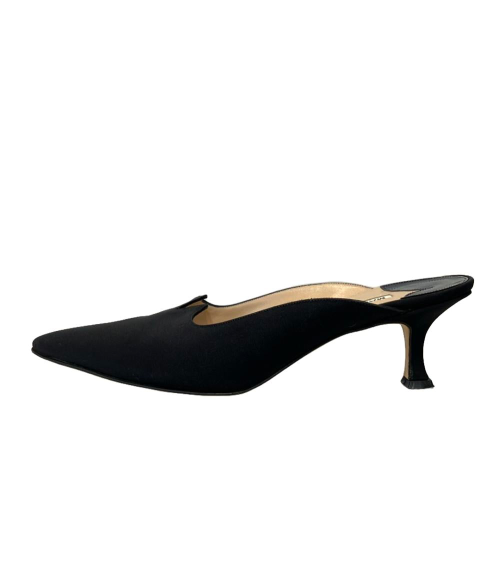 マノロブラニク ミュール レディース SIZE 37 1/2 (L) MANOLO BLAHNIK  