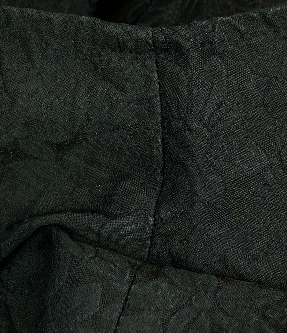 BORDERS at BALCONY 半袖 ジャガード ペプラム ブラウス レディース SIZE 36 ボーダーズ アット バルコニー