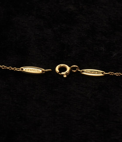 美品 ティファニー ネックレス K18 バイザヤード 1Pダイヤ レディース TIFFANY&Co.