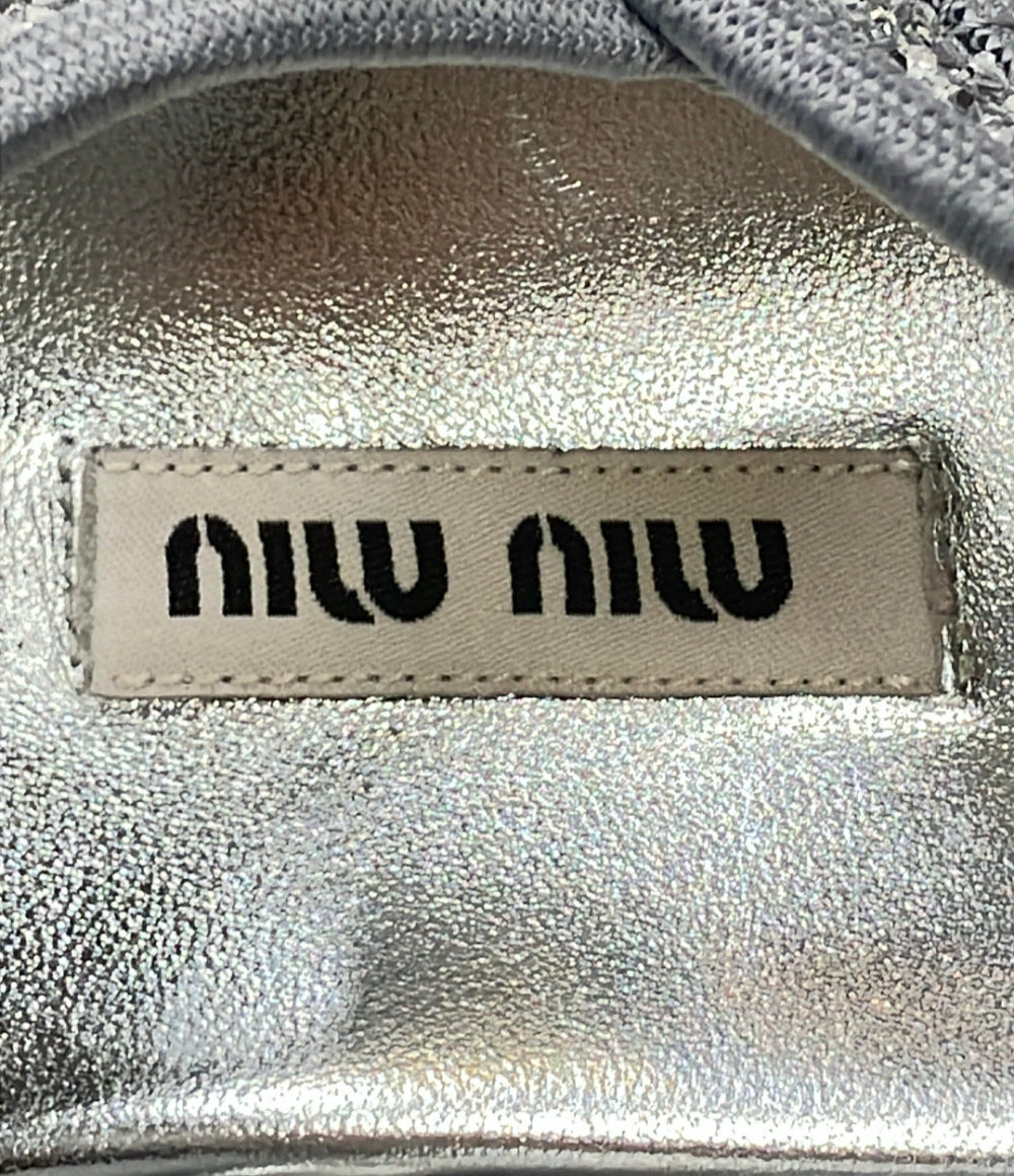 Miu Miu グリッター プラットフォームサンダル レディース SIZE 34 (22cm) ミュウ ミュウ