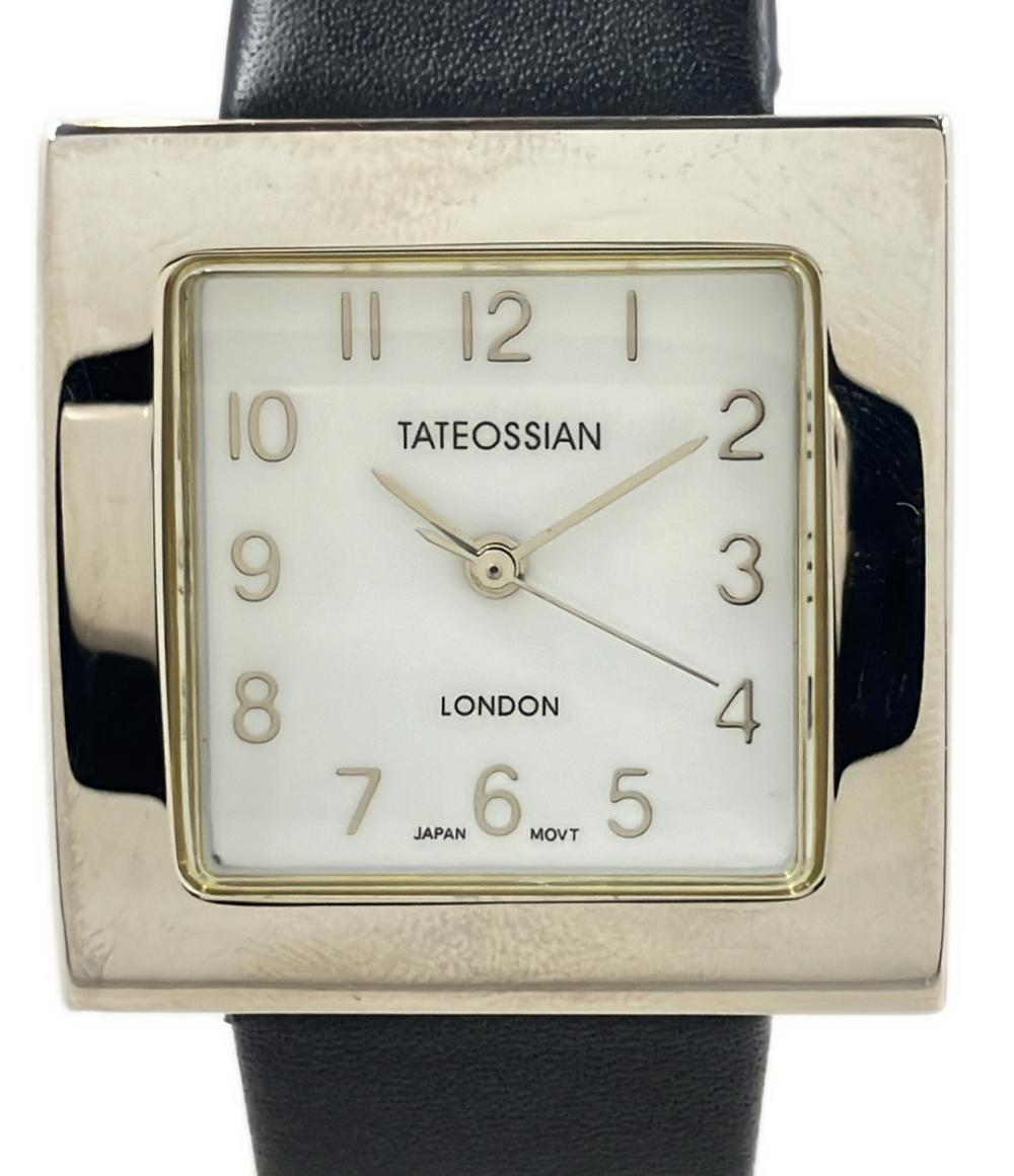 タテオシアン 腕時計 クオーツ ホワイト レディース TATEOSSIAN