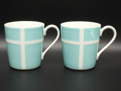 美品 TIFFANY&Co. マグカップ 2点セット ペア ブルーボックス ティファニー