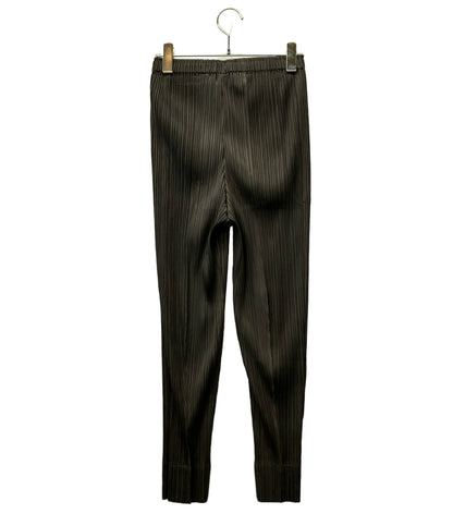 美品 PLEATS PLEASE プリーツパンツ チャコール タグ付き UFO SLIM PANTS 43-JF463-48 レディース SIZE 3 (L) プリーツプリーズ