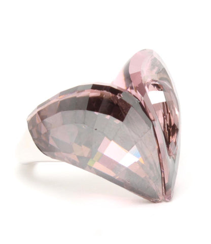 SWAROVSKI リング 指輪 ハートモチーフ レディース SIZE 17号 スワロフスキー