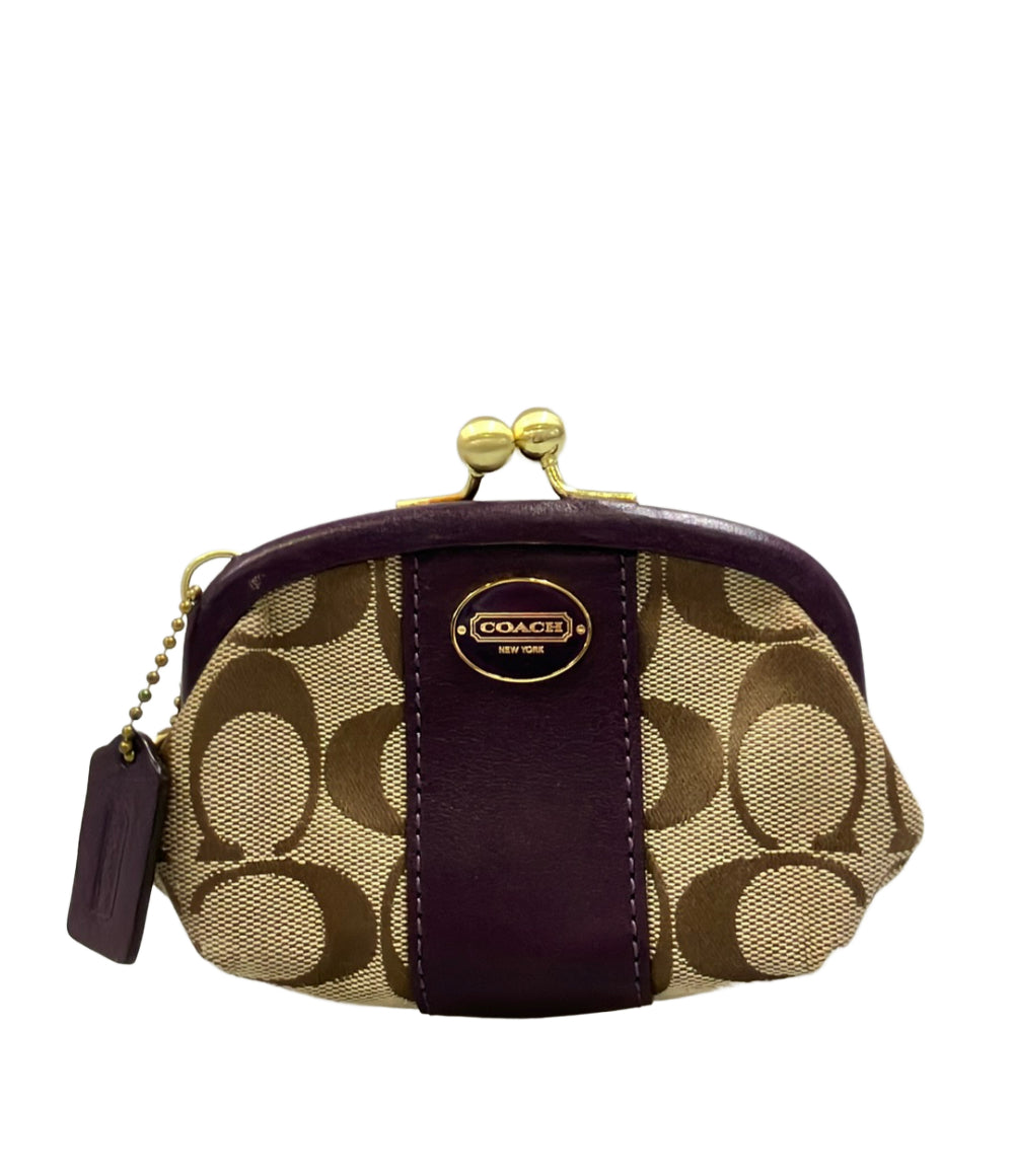COACH コインケース がま口 シグネチャー レディース コーチ