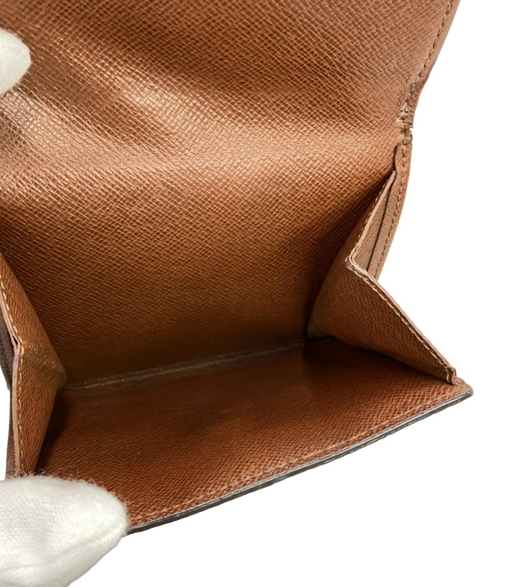 LOUIS VUITTON ダブルホック 三つ折り財布 モノグラム ポルトモネ ビエ