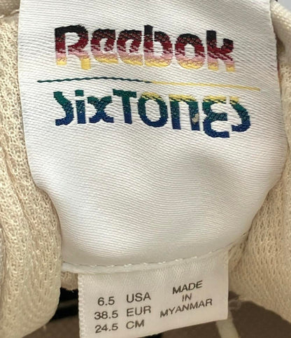 美品 Reebok ローカットスニーカー SixTONES CLASSIC CLUB C 85 VINTAGE レディース SIZE 24.5 (L) リーボック