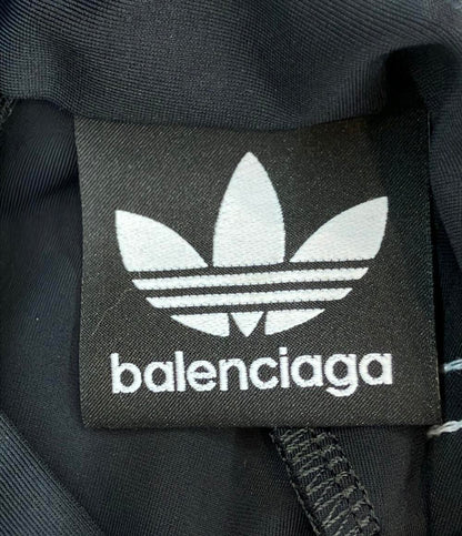 美品 BALENCIAGA adidas 半袖Tシャツ モックネック 後ジップアップ レディース SIZE 34 (XS) バレンシアガ アディダス