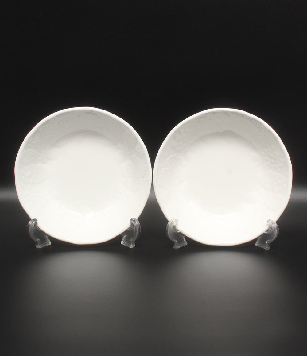 美品 WEDGWOOD サラダソーサー 皿 2点セット 17cm ストロベリー&バイン ウエッジウッド