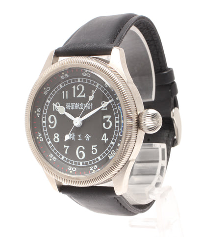美品 SEIKO 腕時計 海軍航空時計 復刻版 自動巻き ブラック メンズ 精工舎 セイコー