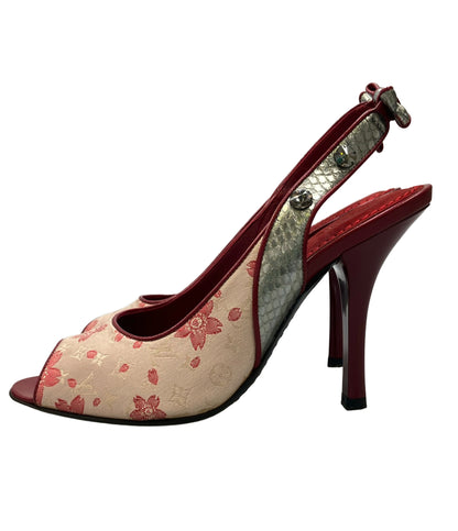 LOUIS VUITTON スリングバックサンダル コラボ 村上隆 BR0053 レディース SIZE 36 (23.5cm) ルイ・ヴィトン